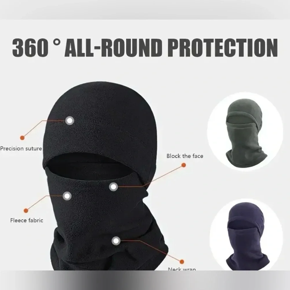 Black Thermal Balaclava Set with Gloves & Socks
